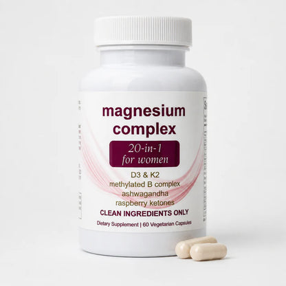 Magnesium Complex for Women – 20-in-1 with D3, K2, B Complex & Ashwagandha