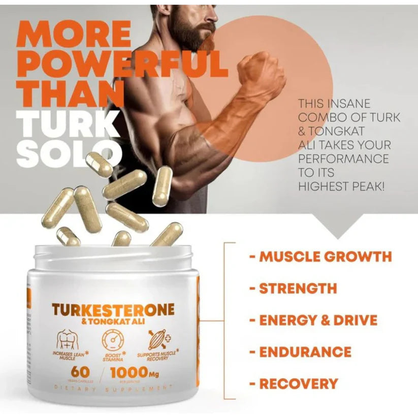 Turkesterone & Tongkat Ali - Testosterone Capsules