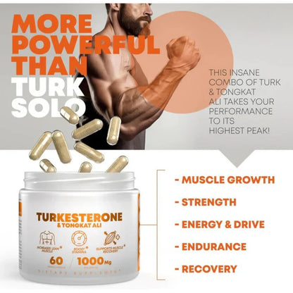 Turkesterone & Tongkat Ali - Testosterone Capsules