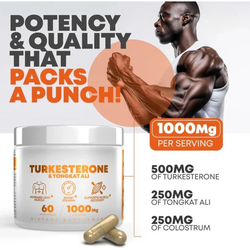 Turkesterone & Tongkat Ali - Testosterone Capsules