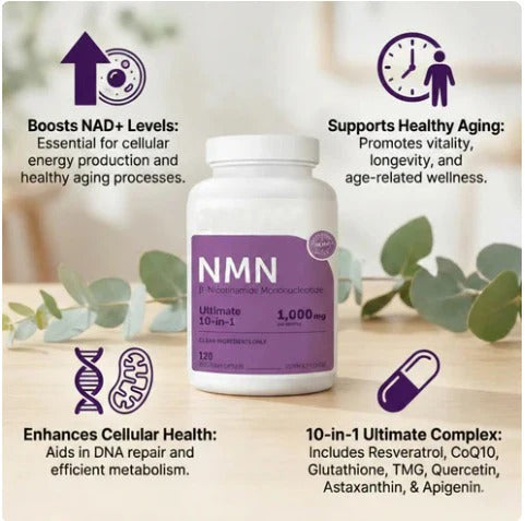 NMN Complex | 1000mg Per Serving | 120 Vegetarian Capsules